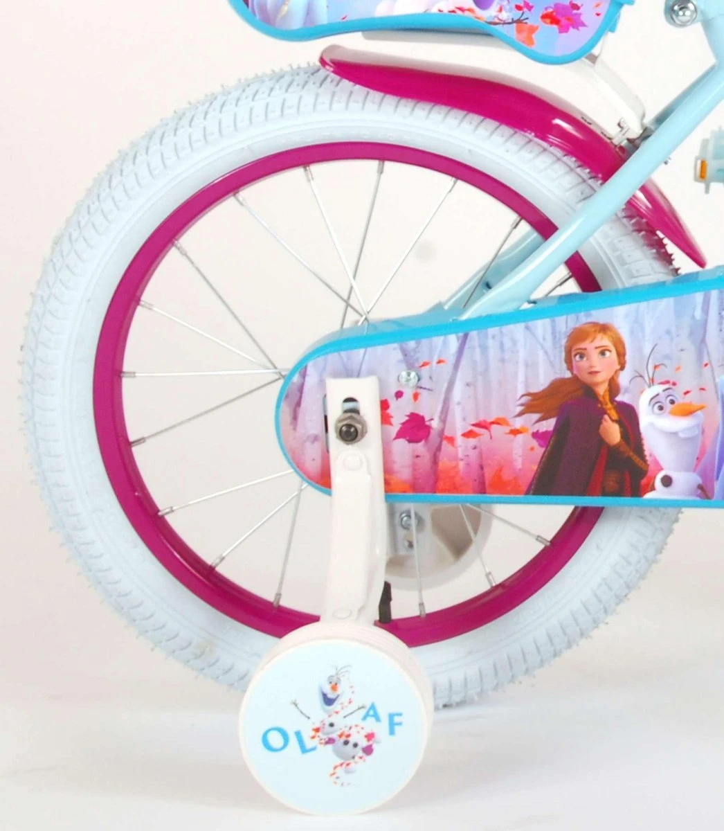 Volare Disney Frozen 2 - Kinderfiets - Meisjes - 16 Inch - Blauw/Paars 2 Volare Disney Frozen 2 - Kinderfiets - Meisjes - 16 Inch - Blauw/Paars - Afbeelding 2
