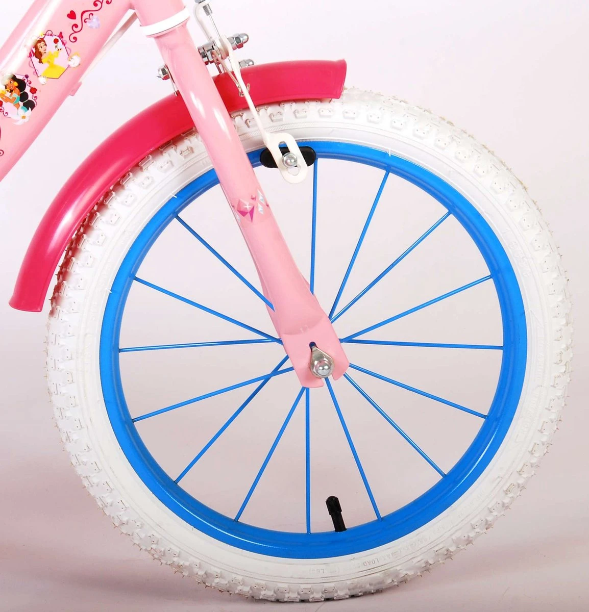 Volare Disney Princess Kinderfiets - Meisjes - 16 Inch - Roze Blauw - Twee Handremmen 12 Volare Disney Princess Kinderfiets - Meisjes - 16 Inch - Roze Blauw - Twee Handremmen - Afbeelding 12
