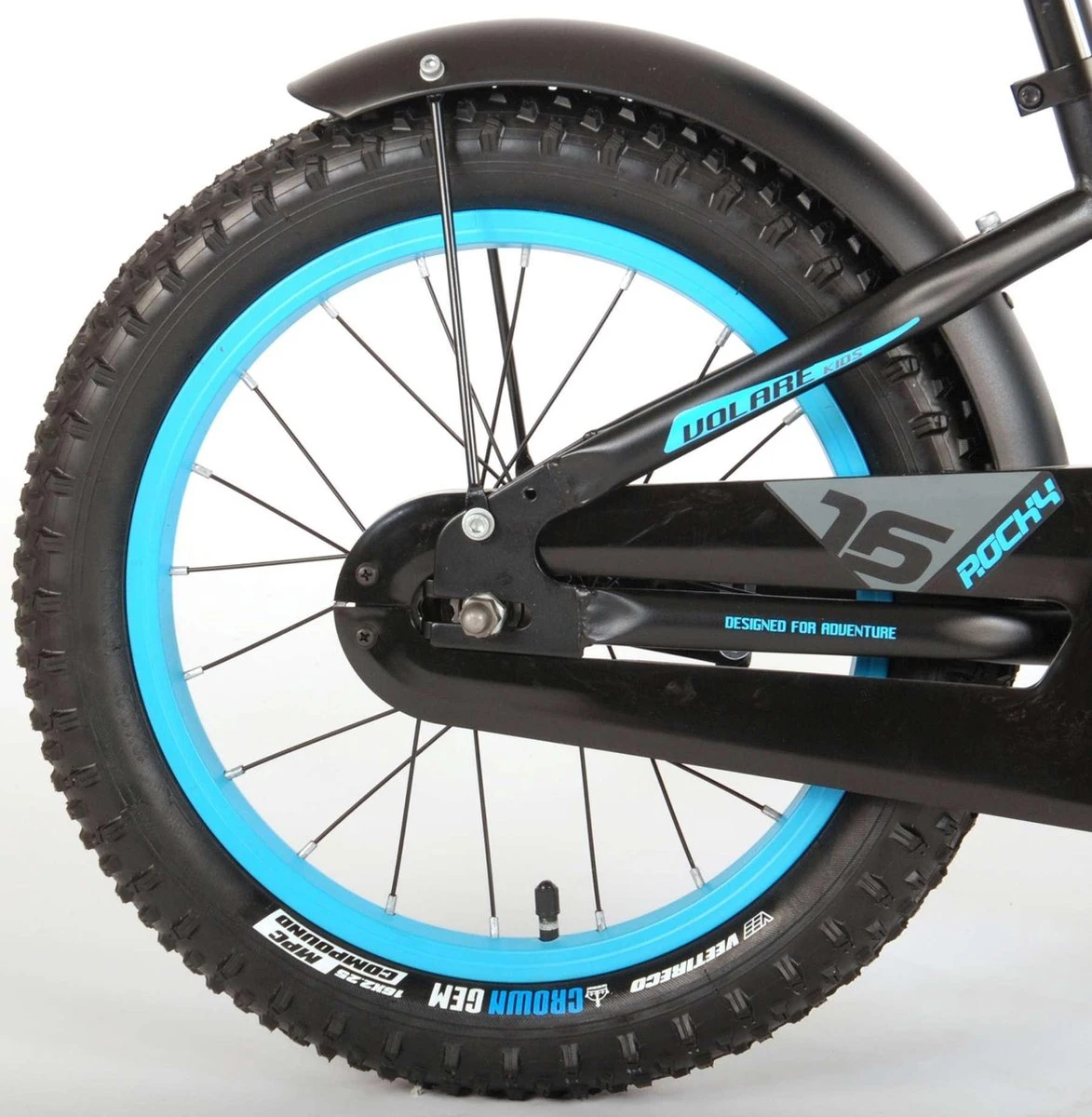 Volare Rocky Kinderfiets - 16 Inch - Zwart Blauw - 95% Afgemonteerd - Prime Collection 3 Volare Rocky Kinderfiets - 16 Inch - Zwart Blauw - 95% Afgemonteerd - Prime Collection - Afbeelding 3