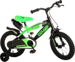 Volare Sportivo Kinderfiets - Jongens - 14 Inch - Neon Groen/Zwart - 95% Afgemonteerd -Fiets Verkoop Winkel 1200x1001