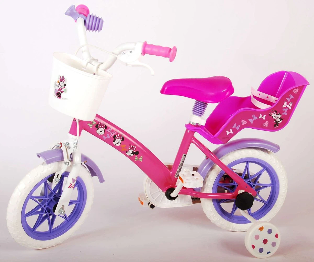 Disney Minnie Cutest Ever! Kinderfiets - Meiden - 12 Inch - Roze - Doortrapper 14 Disney Minnie Cutest Ever! Kinderfiets - Meiden - 12 Inch - Roze - Doortrapper - Afbeelding 14