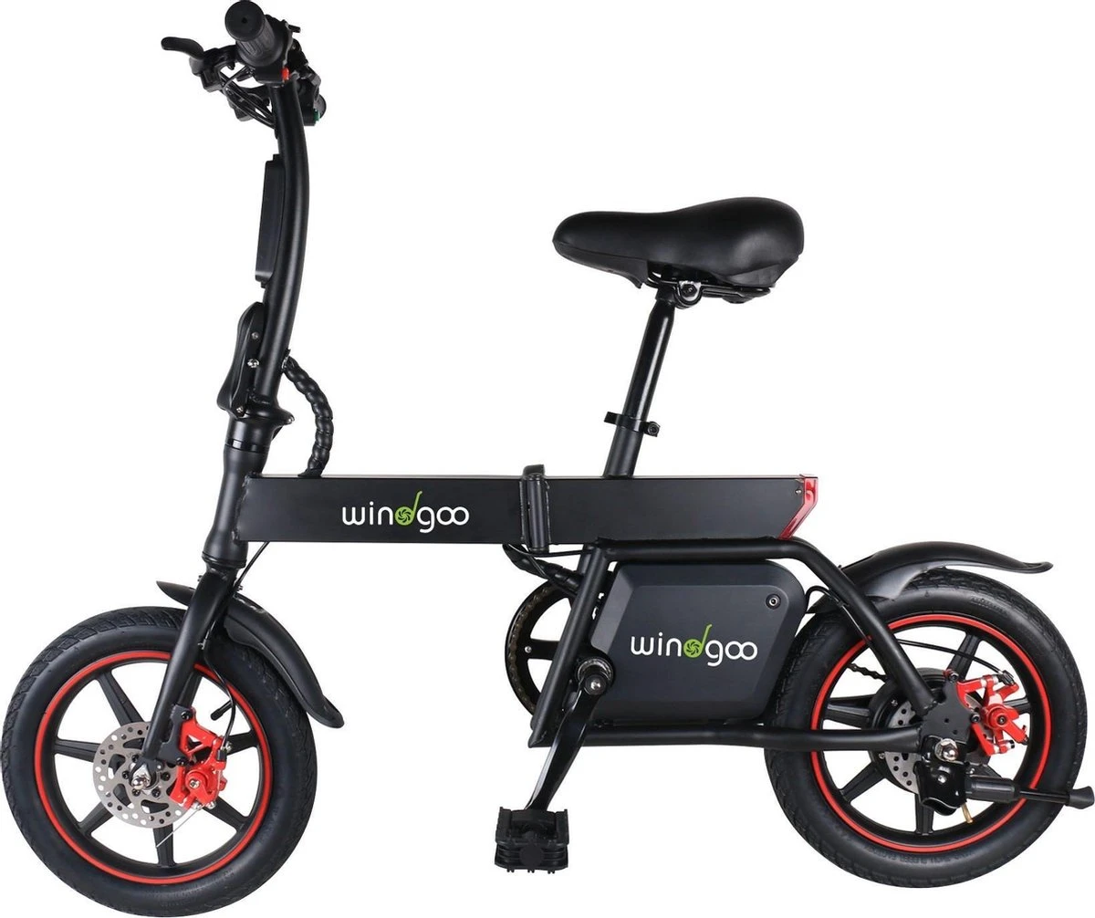Windgoo B-20 Elektrische Vouwfiets - Snelheid 20 Km/h - 15 Km Bereik - Schijfremmen 1 Windgoo B-20 Elektrische Vouwfiets - Snelheid 20 Km/h - 15 Km Bereik - Schijfremmen