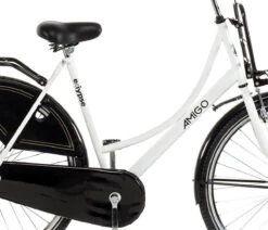 Amigo Eclypse Transportfiets 28 Inch - Omafiets Met Voordrager - Wit/Zwart -Fiets Verkoop Winkel 1200x1031 1