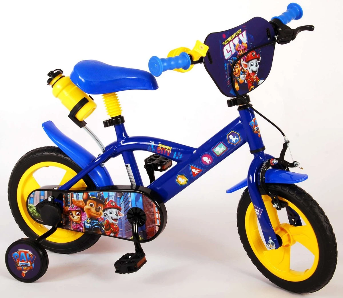 Nickelodeon Paw Patrol Kinderfiets - Jongens - 12 Inch - Blauw/Geel - Doortrapper 13 Nickelodeon Paw Patrol Kinderfiets - Jongens - 12 Inch - Blauw/Geel - Doortrapper - Afbeelding 13