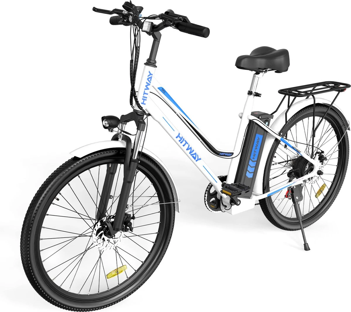 Hitway Elektrische Fiets | E-bike Damesfiets | 26 Inch | 250W Motor | Wit 1 Hitway Elektrische Fiets | E-bike Damesfiets | 26 Inch | 250W Motor | Wit