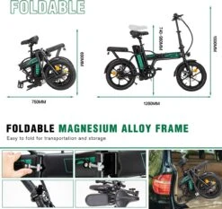 Hitway Elektrische Fiets | Opvouwbare E-bike | 16 Inch | 250W Motor | Zwart -Fiets Verkoop Winkel 1200x1133 1