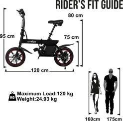 Windgoo B20 V2 - Smart E Bike - APP IOS Android - Elektrische Vouwfiets Zonder Gashandel - 250W - 14 Inch - 25 KM/H - Zwart -Fiets Verkoop Winkel 1200x1184 3