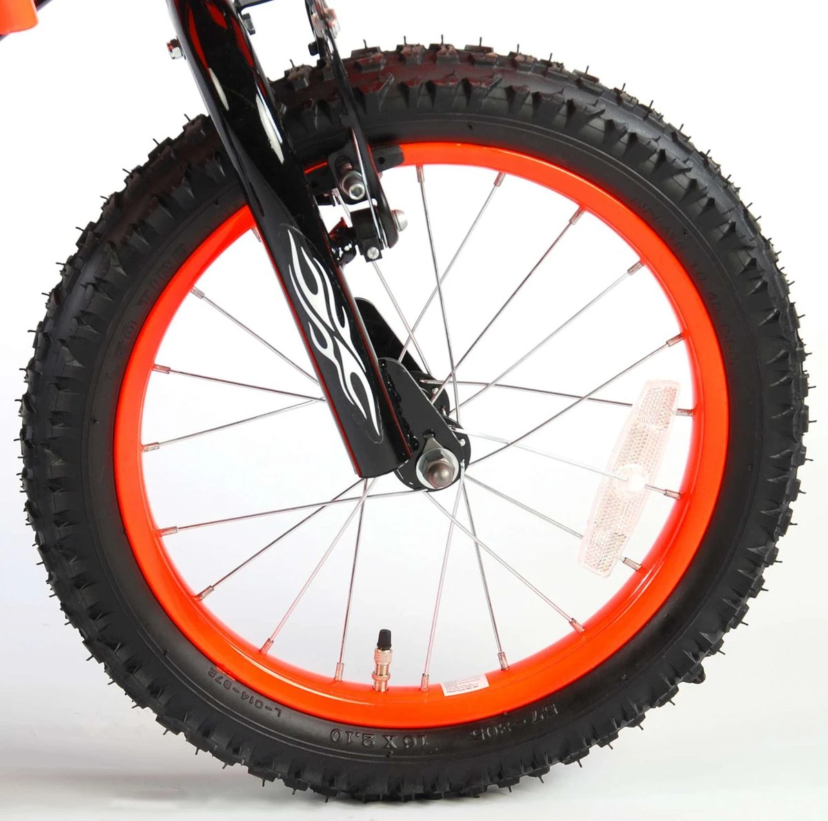 Volare Motorbike Kinderfiets - Jongens - 16 Inch - Oranje - 95% Afgemonteerd 12 Volare Motorbike Kinderfiets - Jongens - 16 Inch - Oranje - 95% Afgemonteerd - Afbeelding 12