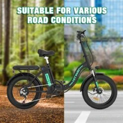 HITWAY E-Bike Elektrische Fiets 20 Inch Fat Tire E-Bicycle Vouwfiets, 250 W/36 V/11,2 Ah Accu, Max. Bereik Tot 35-90 Km, Offroad-mountainbike Met Shimano 7-versnellingen, City EBike Met Slot -Fiets Verkoop Winkel 1200x1200 1