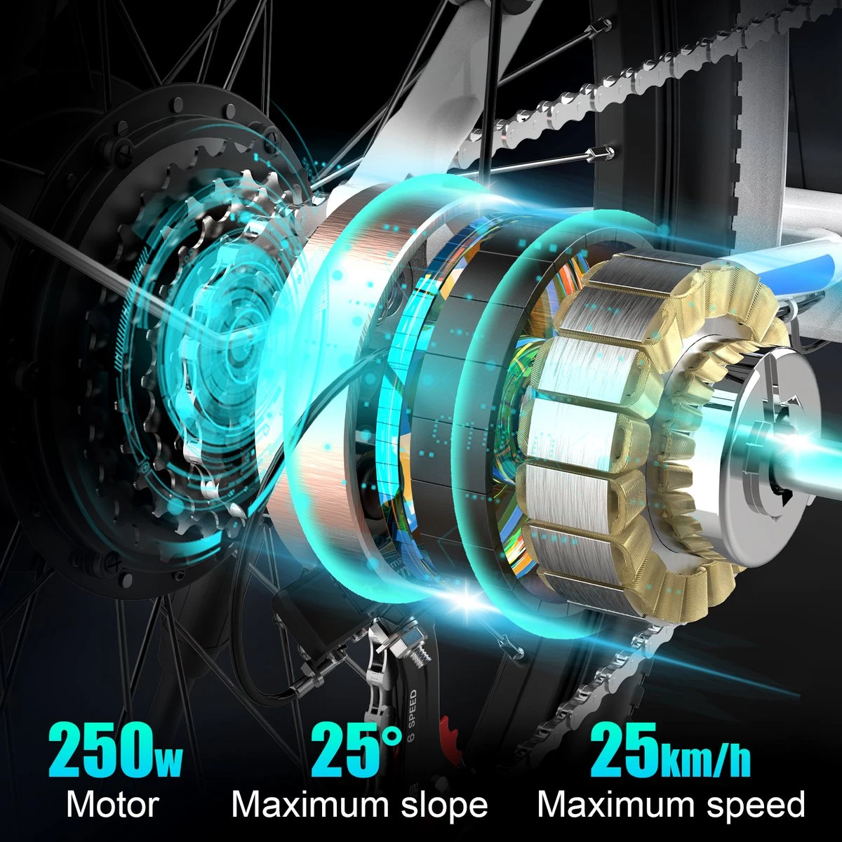 Hitway Elektrische Fiets | E-bike Damesfiets | 26 Inch | 250W Motor | Wit 4 Hitway Elektrische Fiets | E-bike Damesfiets | 26 Inch | 250W Motor | Wit - Afbeelding 4