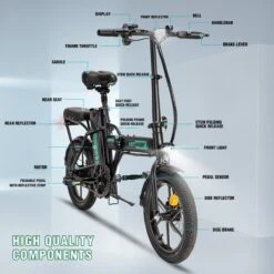 Hitway BK5 Elektrische Fiets | Opvouwbare E-bike | 16 Inch | Hitway BK5 250W Motor | Zwart -Fiets Verkoop Winkel 1200x1200 130