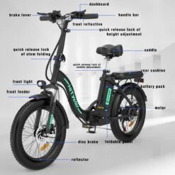 HITWAY E-bike Elektrische Fiets 20" Vouwfiets Met Dikke Banden, 250W/36V/11,2Ah Accu, 35-90 Km, Offroad-mountainbike Met Shimano 7 Versnellingen, CityBike Voor Heren En Dames -Fiets Verkoop Winkel 1200x1200 68