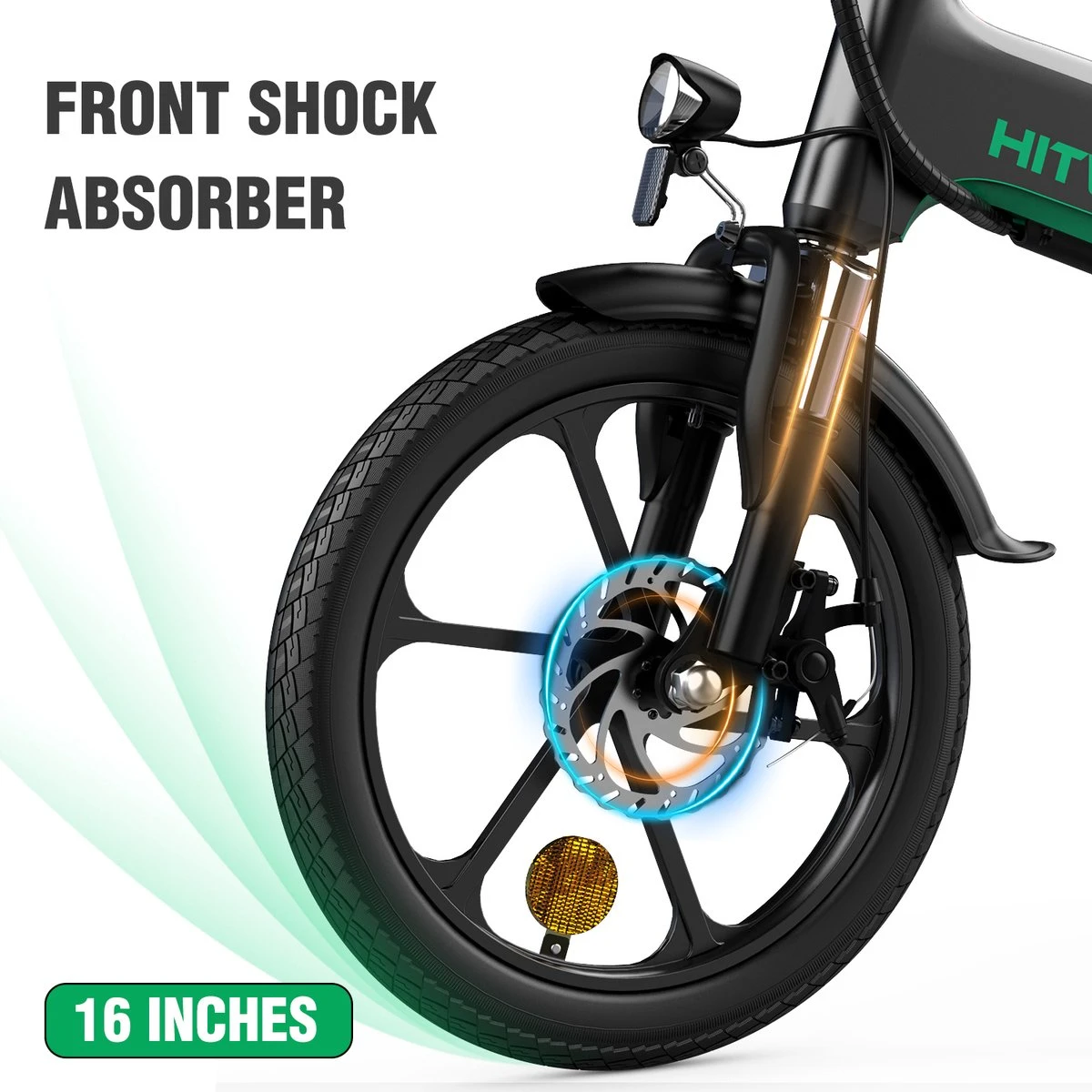 HITWAY Elektrische Fiets - Opvouwbare E-bike - 16 Inch-250W-2023 Model 7 HITWAY Elektrische Fiets - Opvouwbare E-bike - 16 Inch-250W-2023 Model - Afbeelding 7