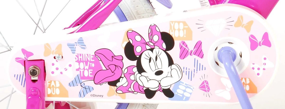 Disney Minnie Cutest Ever! Kinderfiets - Meisjes - 16 Inch - Roze 4 Disney Minnie Cutest Ever! Kinderfiets - Meisjes - 16 Inch - Roze - Afbeelding 4