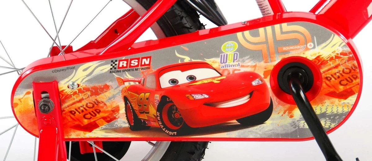 Volare Disney Cars Kinderfiets - Jongens - 16 Inch - Rood 15 Volare Disney Cars Kinderfiets - Jongens - 16 Inch - Rood - Afbeelding 15