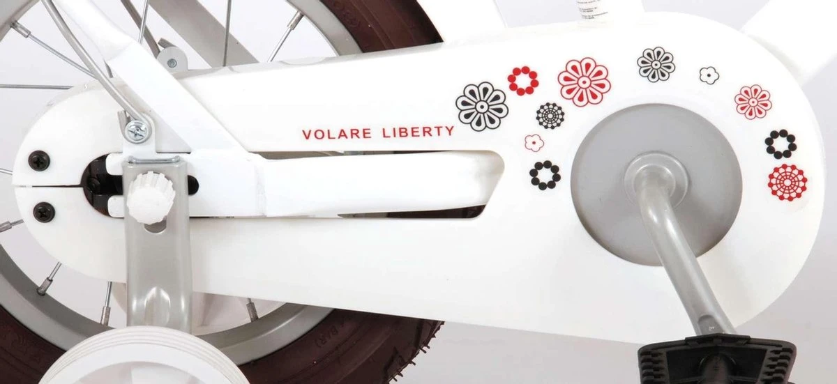 Volare Liberty Kinderfiets - Meisjes - 12 Inch - Wit - 95% Afgemonteerd 4 Volare Liberty Kinderfiets - Meisjes - 12 Inch - Wit - 95% Afgemonteerd - Afbeelding 4