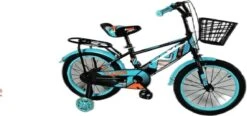 Kinderfiets - 16 Inch Kinderfiets -vanaf 4-7 Jaar Jongens En Meisjes Fietsen - Terugtrap -Rem -Stabilisatoren（2 Zijwieltjes）- Mandje - Achterbank - Groen -Fiets Verkoop Winkel 1200x565 1