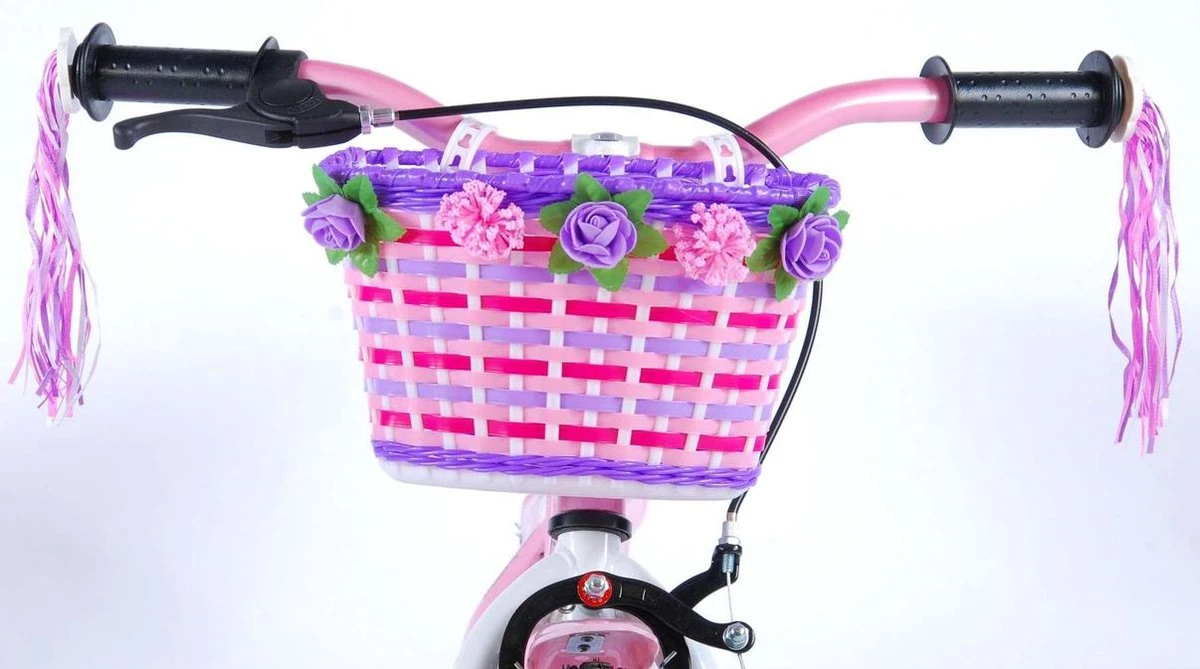 Volare Rose Kinderfiets - Meisjes - 14 Inch - Roze Wit - 95% Afgemonteerd 17 Volare Rose Kinderfiets - Meisjes - 14 Inch - Roze Wit - 95% Afgemonteerd - Afbeelding 17