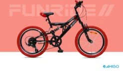 Amigo Fun Ride - Mountainbike 20 Inch - Voor Jongens En Meisjes - Met 7 Versnellingen - Zwart/Rood -Fiets Verkoop Winkel 1200x697 2