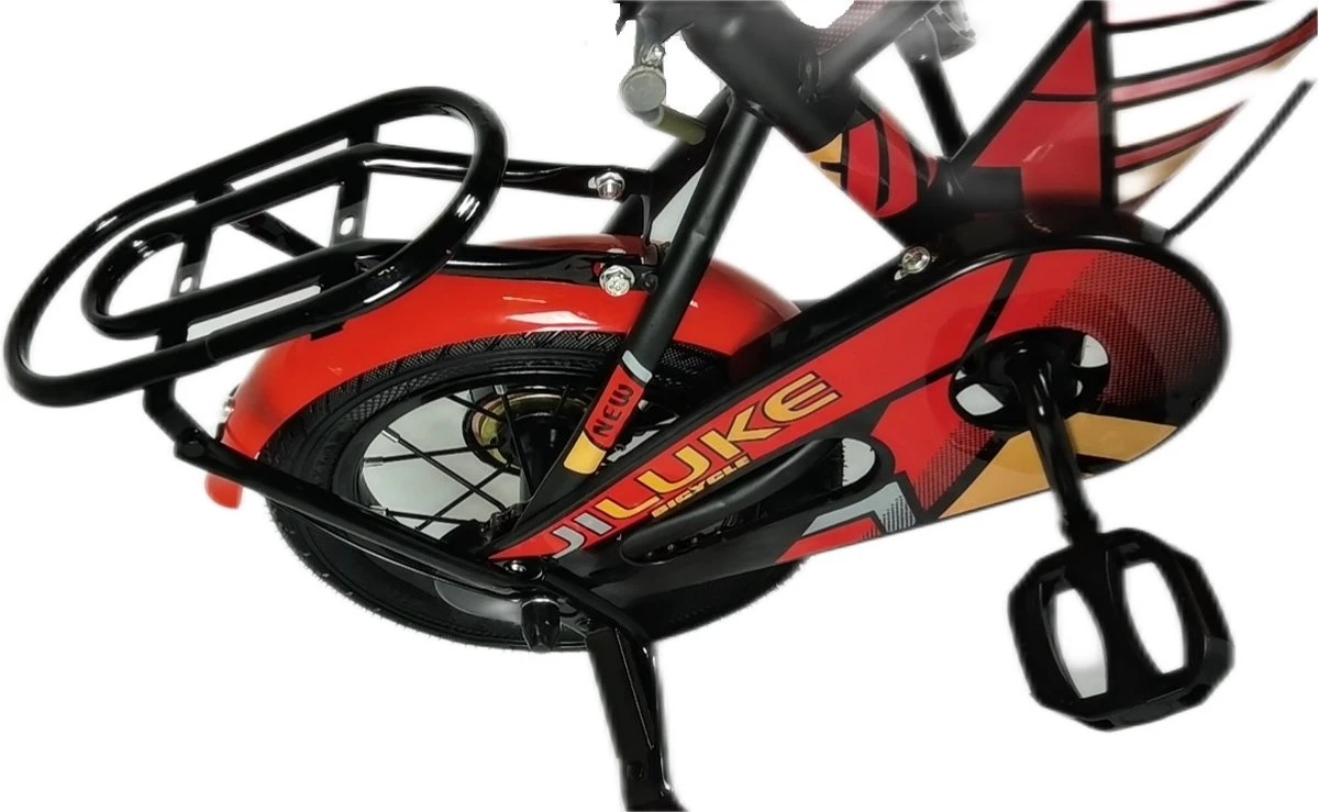 Kinderfiets - 12 Inch Kinderfiets -vanaf 2-4 Jaar Jongens En Meisjes Fietsen - Terugtrap -Rem -Stabilisatoren(2 Zijwieltjes)- Mandje - Achterbank - Rood 11 Kinderfiets - 12 Inch Kinderfiets -vanaf 2-4 Jaar Jongens En Meisjes Fietsen - Terugtrap -Rem -Stabilisatoren(2 Zijwieltjes)- Mandje - Achterbank - Rood - Afbeelding 11
