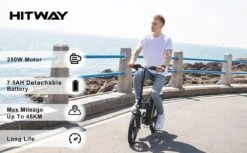 HITWAY E Bike Elektrische Fiets Vouwfiets, 36V/8.4Ah Batterij, 250W Motor, 25km/h, 35-70km, 16" City EBike Voor Heren En Dames -Fiets Verkoop Winkel 1200x742 11