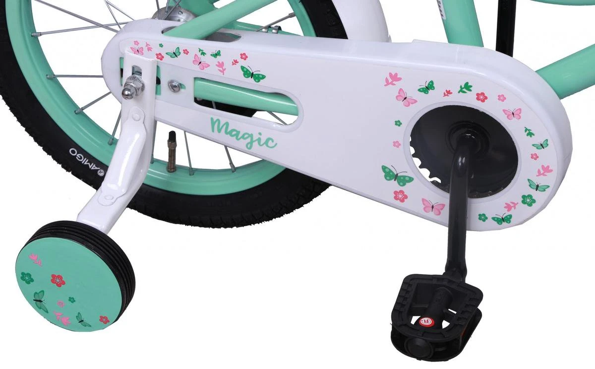 Amigo Magic Meisjesfiets - Kinderfiets 16 Inch - Turquoise 5 Amigo Magic Meisjesfiets - Kinderfiets 16 Inch - Turquoise - Afbeelding 5