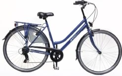 Amigo Moves - Damesfiets 28 Inch - Fiets Met 6 Versnellingen - Matblauw
