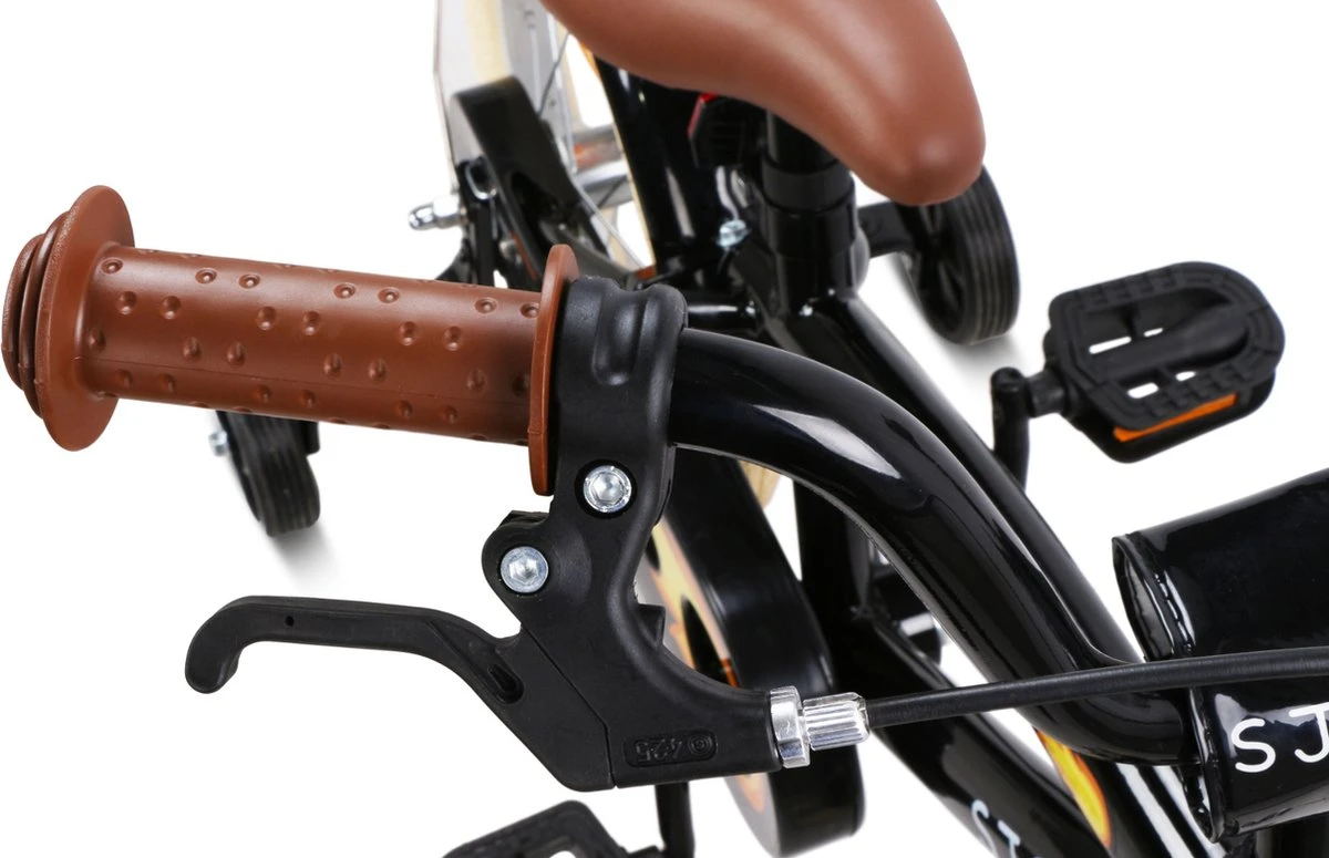 SJOEF Cruise Jongensfiets 14 Inch - Zwart 4 SJOEF Cruise Jongensfiets 14 Inch - Zwart - Afbeelding 4