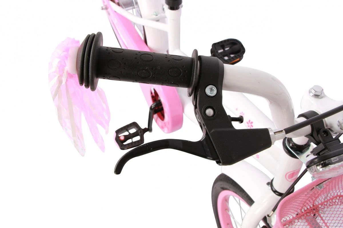 Amigo Flower Meisjesfiets - Kinderfiets 18 Inch - Wit 4 Amigo Flower Meisjesfiets - Kinderfiets 18 Inch - Wit - Afbeelding 4