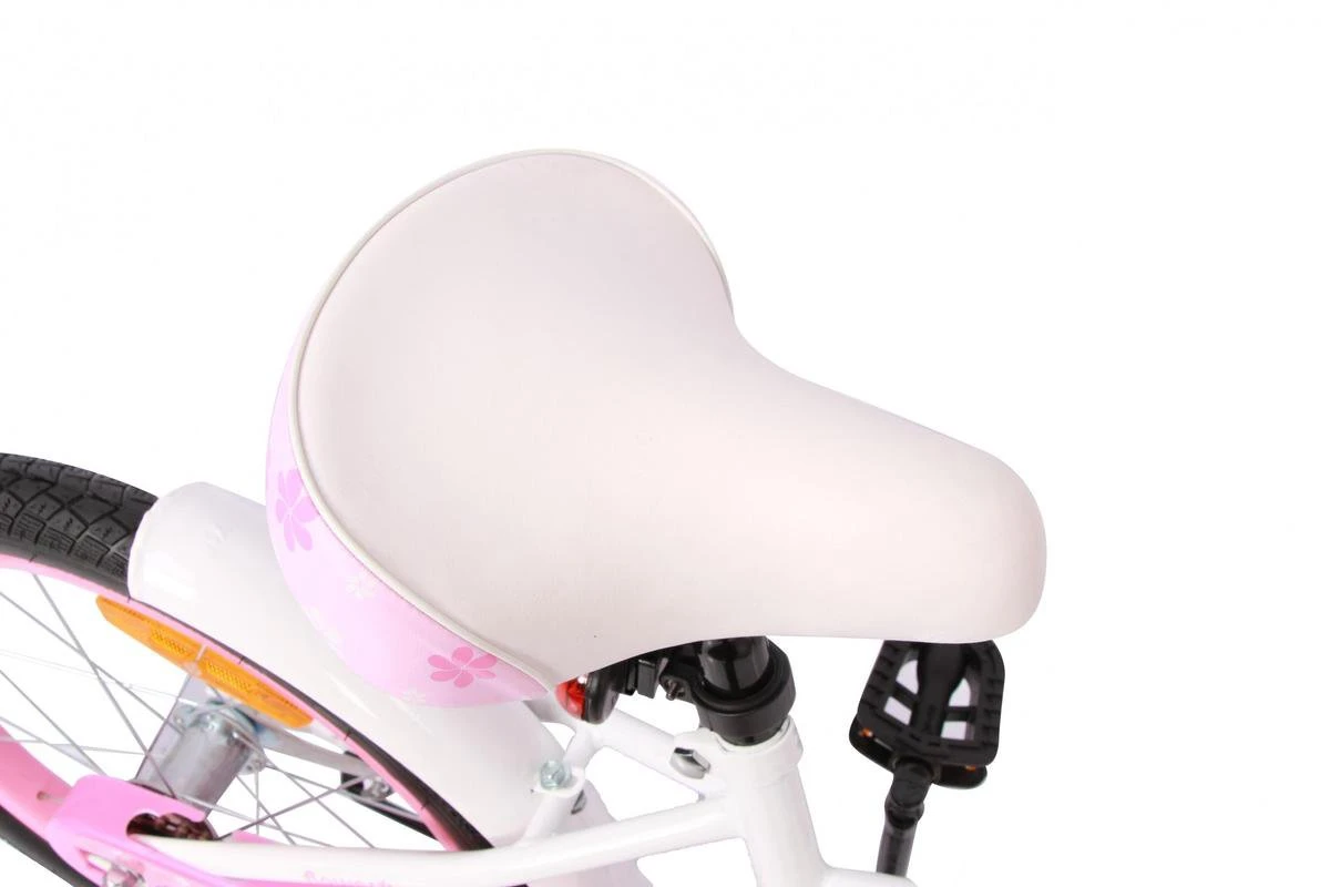 Amigo Flower Meisjesfiets - Kinderfiets 18 Inch - Wit 7 Amigo Flower Meisjesfiets - Kinderfiets 18 Inch - Wit - Afbeelding 7