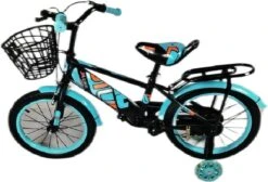 Kinderfiets - 16 Inch Kinderfiets -vanaf 4-7 Jaar Jongens En Meisjes Fietsen - Terugtrap -Rem -Stabilisatoren（2 Zijwieltjes）- Mandje - Achterbank - Groen -Fiets Verkoop Winkel 1200x818 3
