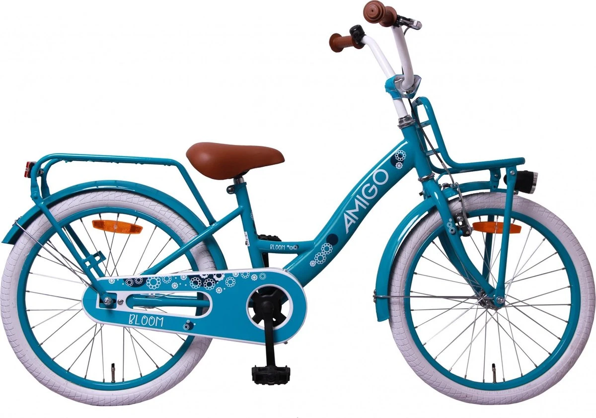 Amigo Bloom Meisjesfiets - Kinderfiets 20 Inch - Turquoise 1 Amigo Bloom Meisjesfiets - Kinderfiets 20 Inch - Turquoise
