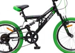 Amigo Fun Ride - Mountainbike 20 Inch - Voor Jongens En Meisjes - Met 7 Versnellingen - Zwart/Groen -Fiets Verkoop Winkel 1200x844
