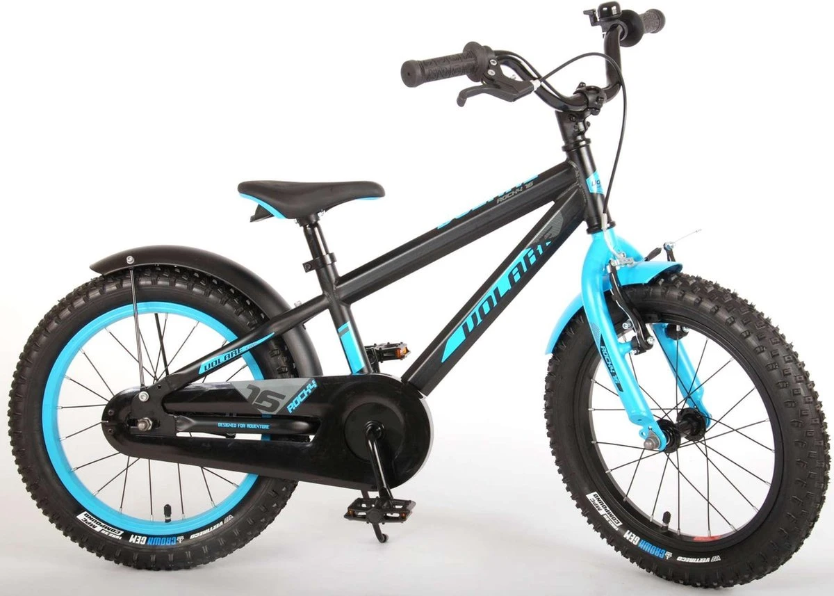 Volare Rocky Kinderfiets - 16 Inch - Zwart Blauw - 95% Afgemonteerd - Prime Collection 8 Volare Rocky Kinderfiets - 16 Inch - Zwart Blauw - 95% Afgemonteerd - Prime Collection - Afbeelding 8