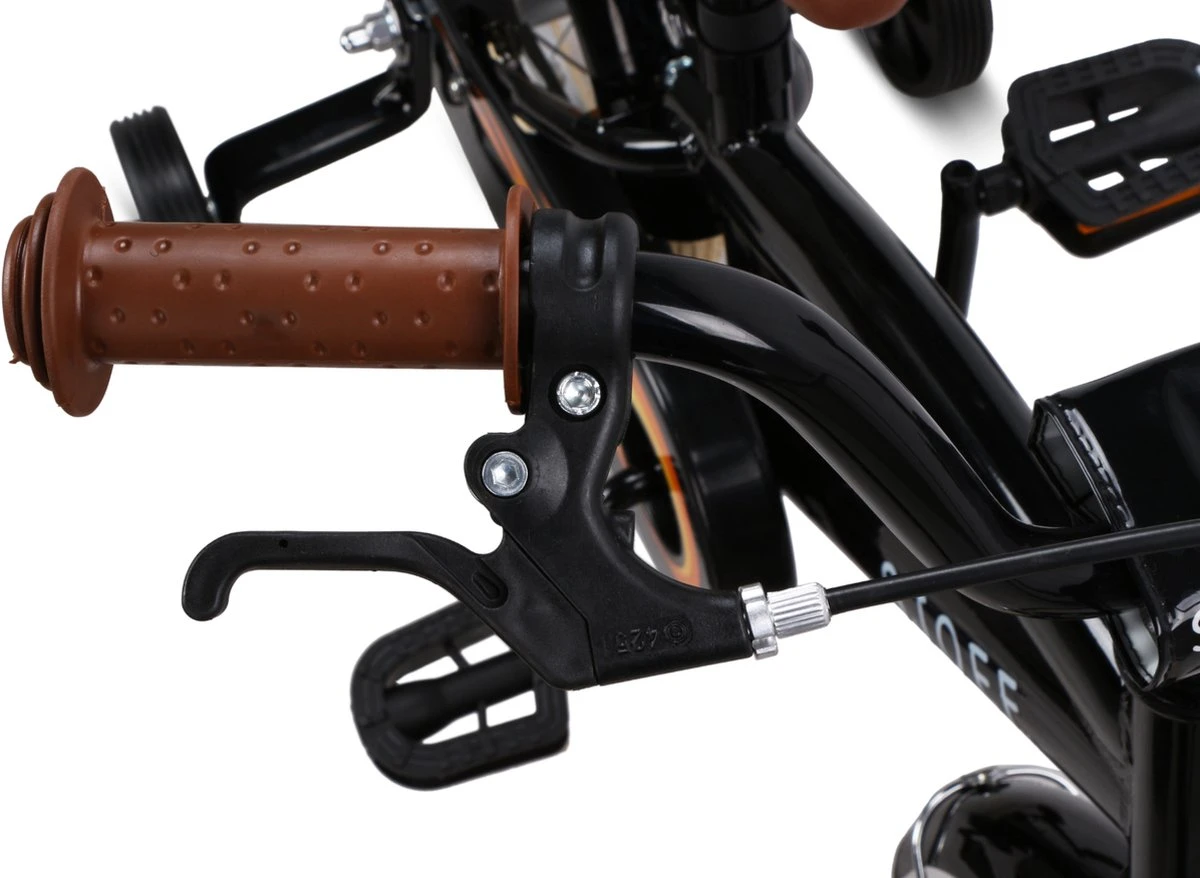 SJOEF Cruise Jongensfiets 12 Inch - Zwart 6 SJOEF Cruise Jongensfiets 12 Inch - Zwart - Afbeelding 6