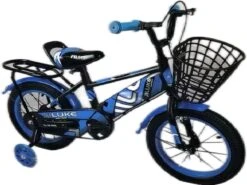 Kinderfiets - 14 Inch Kinderfiets -vanaf 3-5 Jaar Jongens En Meisjes Fietsen - Terugtrap -Rem -Stabilisatoren（2 Zijwieltjes）- Mandje - Achterbank - Blauw -Fiets Verkoop Winkel 1200x899 1