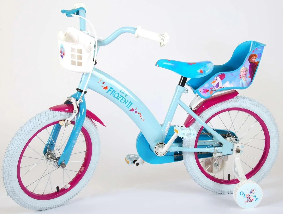 Volare Disney Frozen 2 - Kinderfiets - Meisjes - 16 Inch - Blauw/Paars 16 Volare Disney Frozen 2 - Kinderfiets - Meisjes - 16 Inch - Blauw/Paars - Afbeelding 16