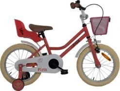 2Cycle Paris Meisjesfiets - 16 Inch - Roze-Wit - Met Poppenzitje - Meisjesfiets -Fiets Verkoop Winkel 1200x907 2