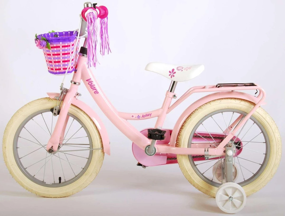 Volare Ashley Kinderfiets - Meisjes - 16 Inch - Roze - 95% Afgemonteerd 15 Volare Ashley Kinderfiets - Meisjes - 16 Inch - Roze - 95% Afgemonteerd - Afbeelding 15