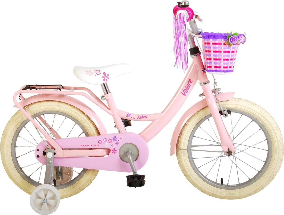 Volare Ashley Kinderfiets - Meisjes - 16 Inch - Roze - 95% Afgemonteerd 1 Volare Ashley Kinderfiets - Meisjes - 16 Inch - Roze - 95% Afgemonteerd