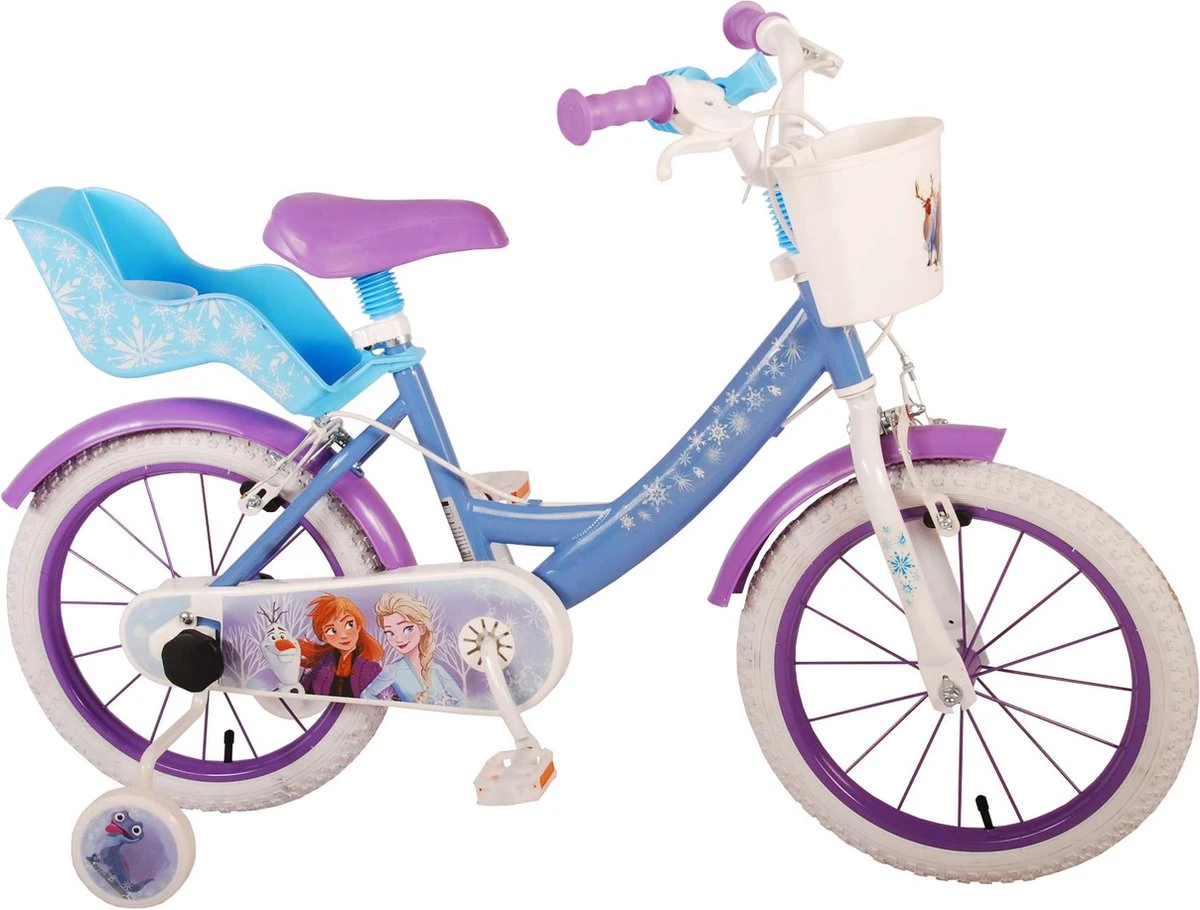 Disney Frozen 2 Kinderfiets - Meisjes - 16 Inch - Blauw - Twee Handremmen 2 Disney Frozen 2 Kinderfiets - Meisjes - 16 Inch - Blauw - Twee Handremmen - Afbeelding 2