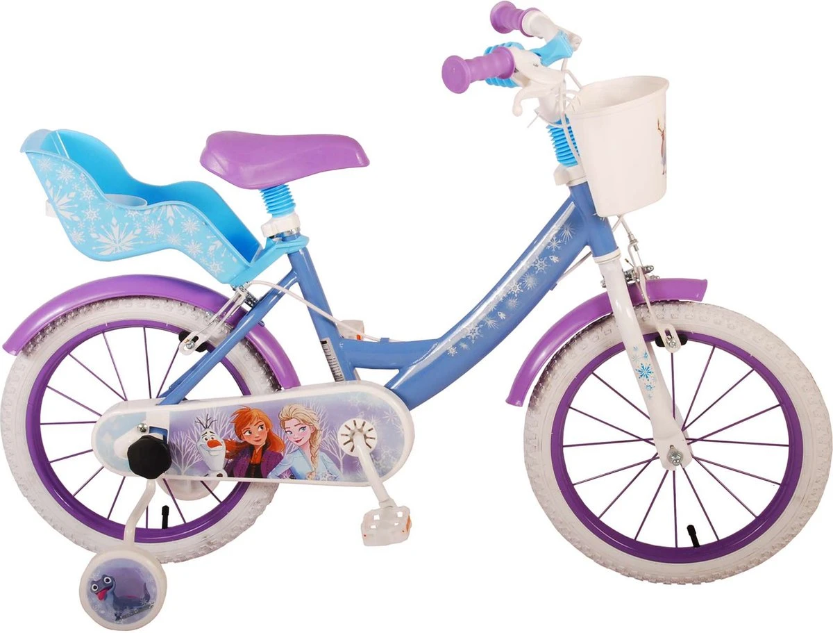 Disney Frozen 2 Kinderfiets - Meisjes - 16 Inch - Blauw - Twee Handremmen 1 Disney Frozen 2 Kinderfiets - Meisjes - 16 Inch - Blauw - Twee Handremmen