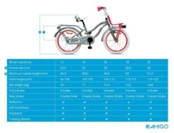 Amigo Lovely - Kinderfiets 20 Inch - Meisjes - Grijs 18 Amigo Lovely - Kinderfiets 20 Inch - Meisjes - Grijs -Fiets Verkoop Winkel 1200x920 16