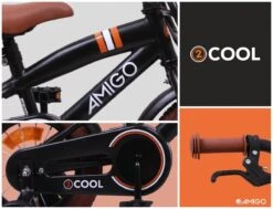 Amigo 2Cool Jongensfiets - Kinderfiets 12 Inch - Matzwart -Fiets Verkoop Winkel 1200x920 8