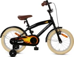 SJOEF Cruise Jongensfiets 16 Inch - Zwart