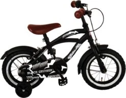Volare Black Cruiser Kinderfiets - Jongens - 12 Inch - Zwart - 2 Handremmen