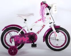 Volare Heart Cruiser Kinderfiets - Meisjes - 12 Inch - Wit Paars -Fiets Verkoop Winkel 1200x948