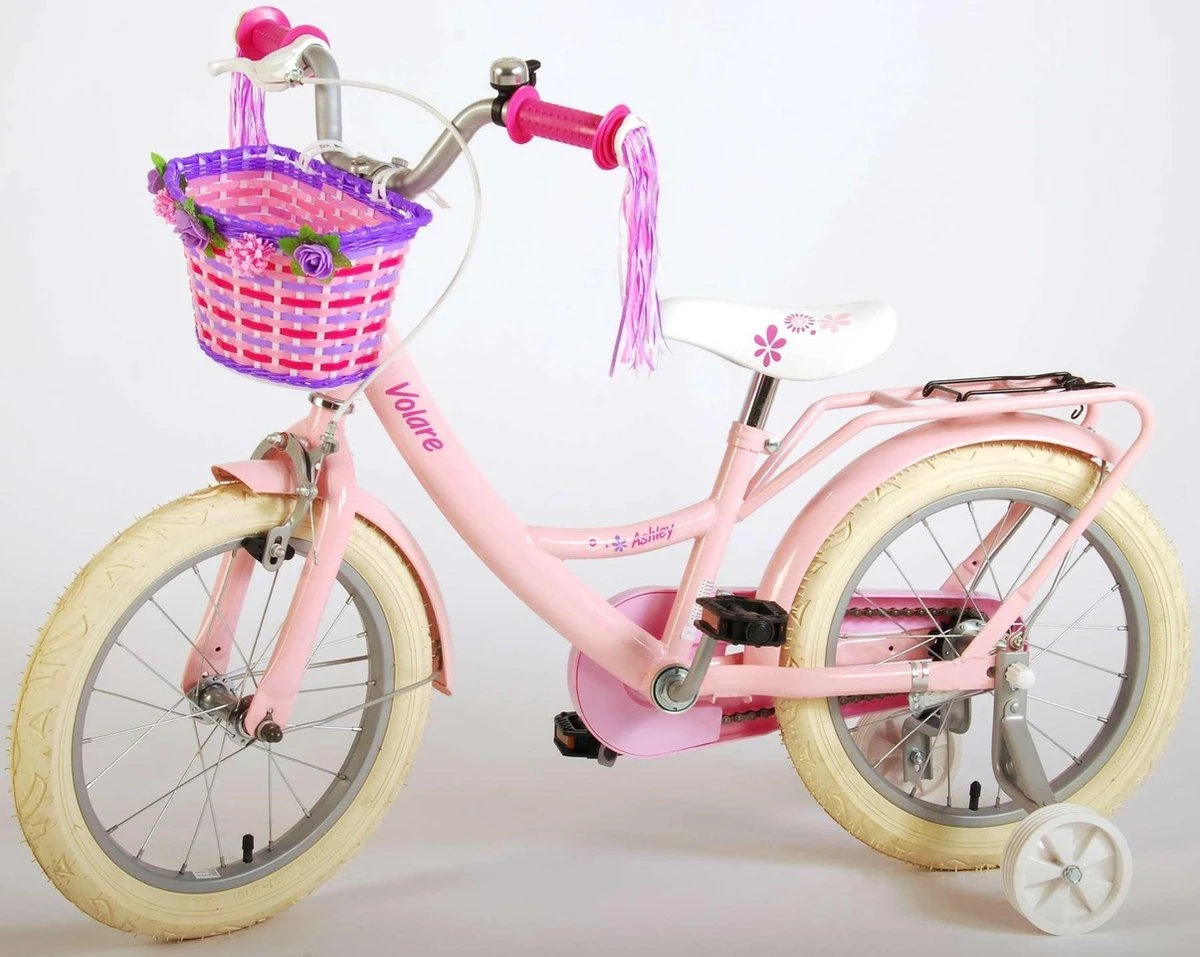 Volare Ashley Kinderfiets - Meisjes - 16 Inch - Roze - 95% Afgemonteerd 13 Volare Ashley Kinderfiets - Meisjes - 16 Inch - Roze - 95% Afgemonteerd - Afbeelding 13