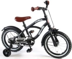 Volare Black Cruiser Kinderfiets - Jongens - 14 Inch - Zwart - 95% Afgemonteerd -Fiets Verkoop Winkel 1200x982
