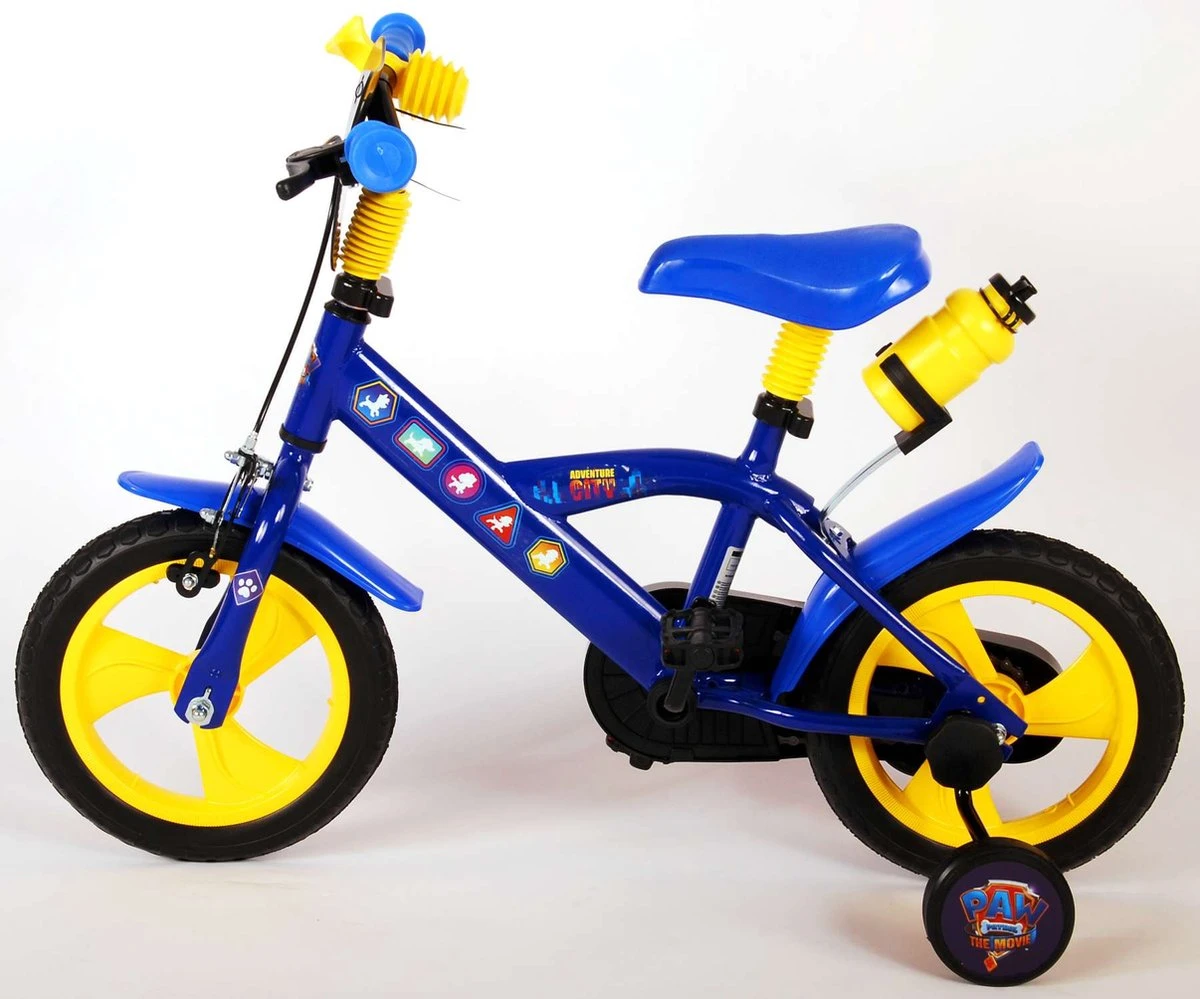 Nickelodeon Paw Patrol Kinderfiets - Jongens - 12 Inch - Blauw/Geel - Doortrapper 12 Nickelodeon Paw Patrol Kinderfiets - Jongens - 12 Inch - Blauw/Geel - Doortrapper - Afbeelding 12